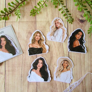 Pack de die cuts "fashion girls" decoupe en papier pour scrapbooking, planner, bullet journal, art journal, journaling