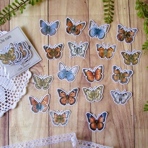 Pack de die cuts "Papillons" découpe en papier pour scrapbooking, art journal, planner, bullet journal, journaling, butterflies