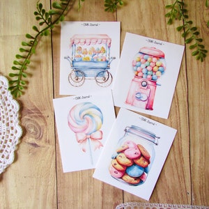 Maxi stickers "Sweet candy" autocollants pour bullet journal, art journal, planner, scrapbooking
