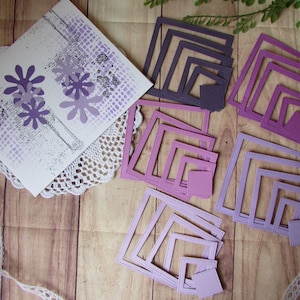 Pack de 30 cadres die cuts découpe en papier cartonné 216g pour art journal, scrapbooking, journaling, junk journal, journal