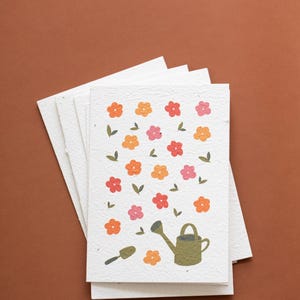 Giardino - Biglietto di auguri in carta seminata piantabile