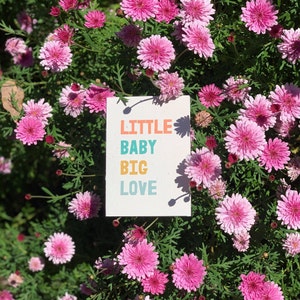 Little Baby Big love - Pflanzbare Grußkarte aus Papier