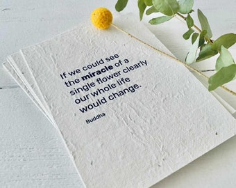 Plantable inspirational quote cards - Pack of 12