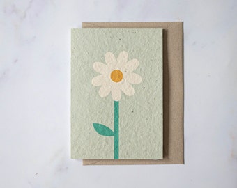 Daisy - Plantable seeded paper greeting card