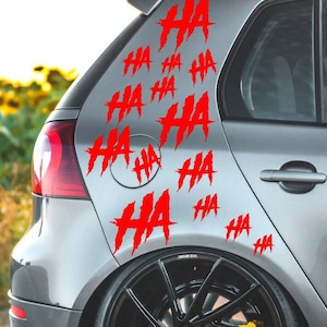 Sticker Hahaha Auto Sticker Tuning JDM Decal Oldtimer auto boot vrachtwagen