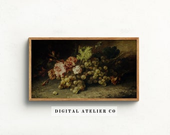 Vintage Grape Still Life Painting for Samsung Frame TV (Digital Download) 2097