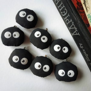 Handmade susuwatari dangle, Susuwatari figurine,Anime dangle