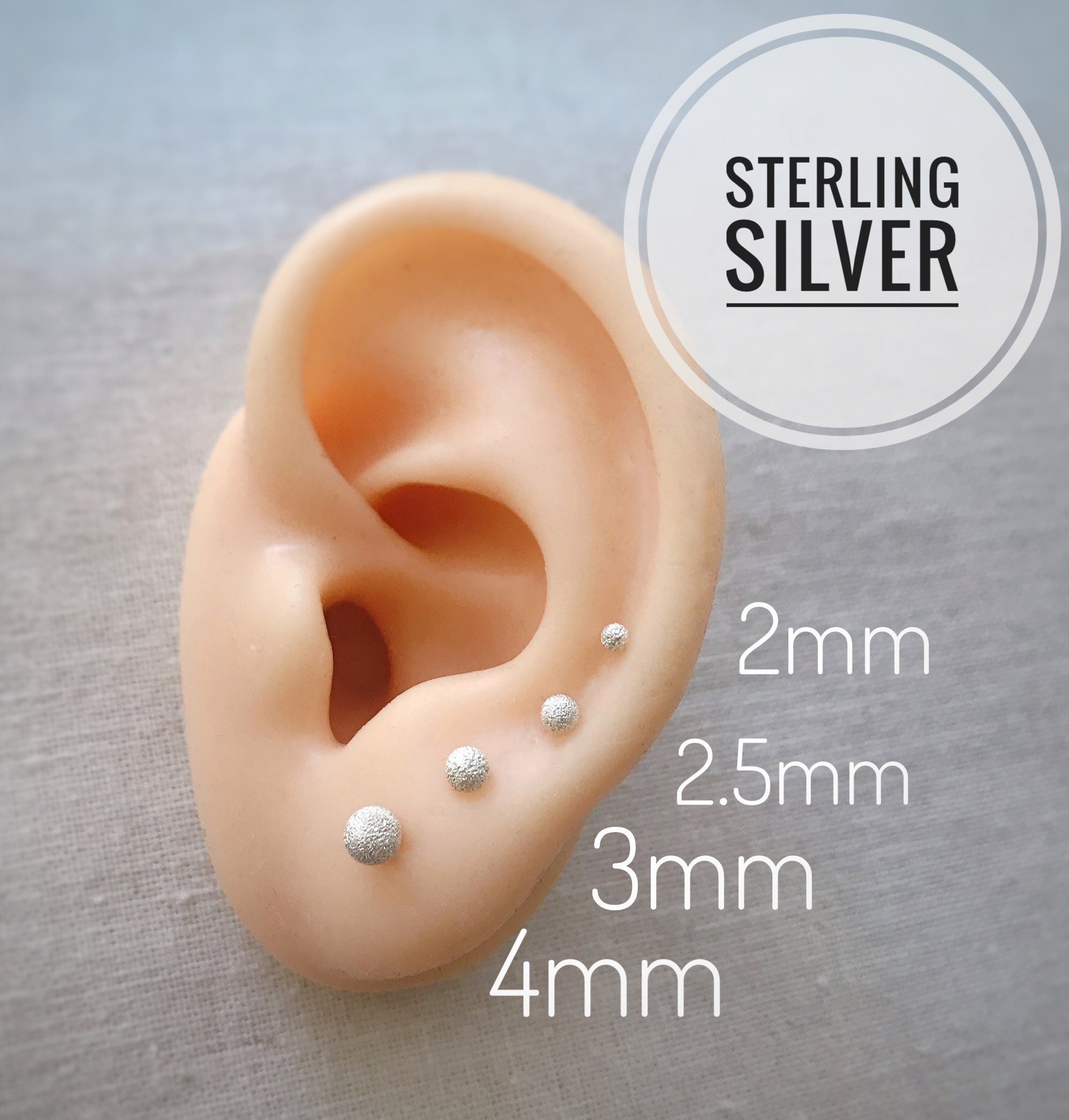 ★MIDNIGHT MOMENT.★ two ball earring silver MIDNIGHT MOMENT