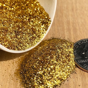 Ultra Gold Brass Metal Flakes: Resin Art, Epoxy Inlay (40 grams)