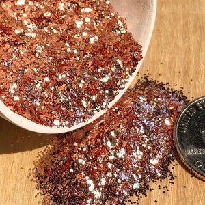 Copper metal flakes, genuine copper flakes, inlay material, epoxy additive, resin art material, resin craft