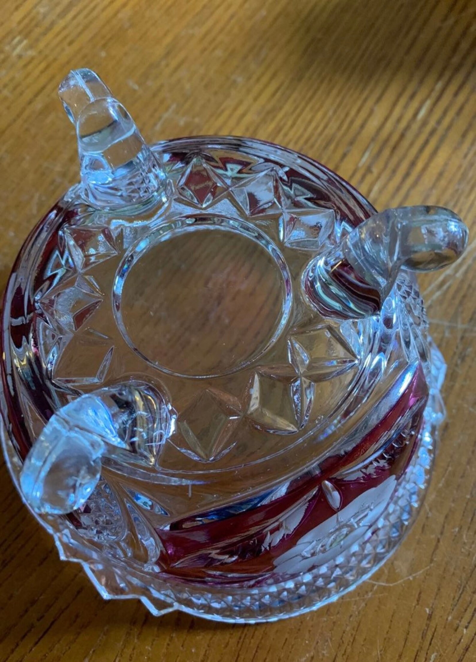 Vintage Hofbauer Crystal Candy Dish Etsy