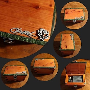 Christopher Rush Signature Cedar and Resin Deck Box