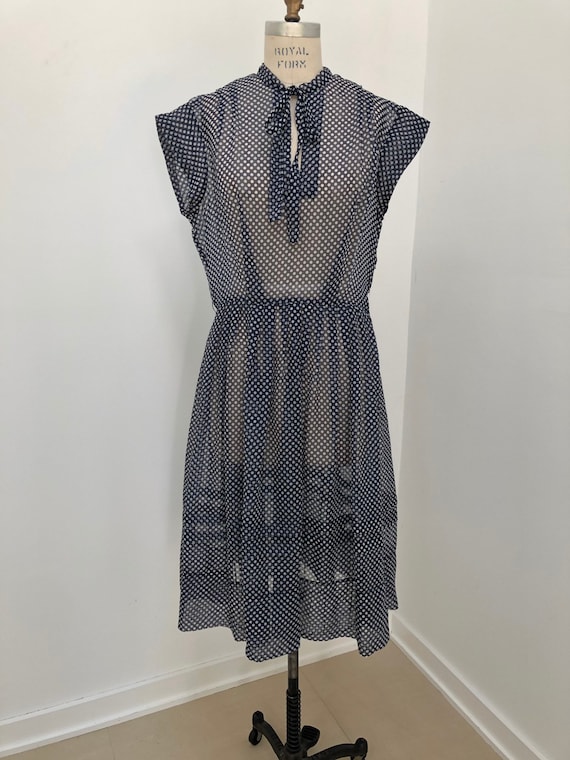 Sheer Polka Dot Dress