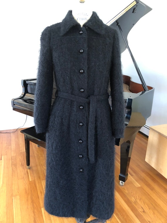black mohair coat