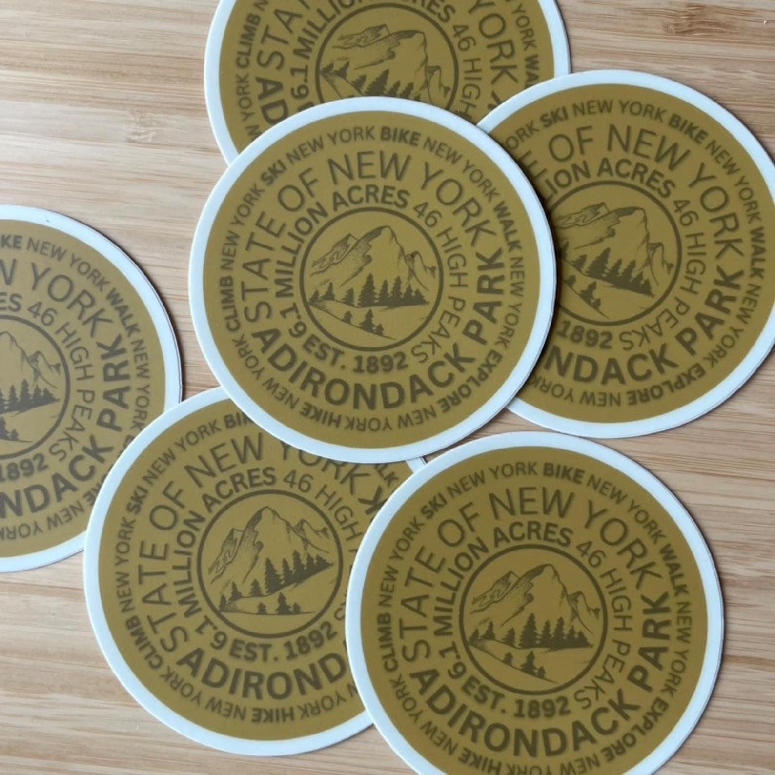 Adirondack Mountain Marker Sticker: ADK Hiker Gift - Etsy