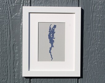 Lake Champlain Art: Custom Framed Wall Hanging (5x7 Matted)