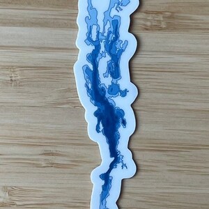 Lake Champlain Water Depth Sticker: Plattsburgh, Burlington, Upstate NY ...