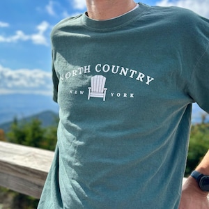 North Country T-Shirt | Plattsburgh, New York | ADK Chair | North Country Gift | Upstate New York | Adirondack Chair | ADK | NoCo