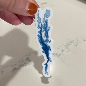 Lake Champlain Water Depth Sticker: Plattsburgh, Burlington, Upstate NY ...