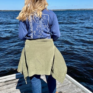 Lake Champlain Long Sleeve Shirt | Plattsburgh, New York | Burlington, Vermont | North Country Gift, Present | Fisherman Gifts | Sailing |