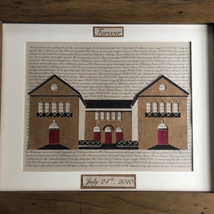 Custom Cooperstown Baseball Hall of Fame Present – Personalized Lyrics, Wedding or Anniversary Gift