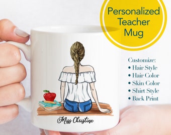 Custom Teacher Mug - Customized Teacher Mug - Personalized Teacher  Mug - Teacher Gift - Personalized Mug