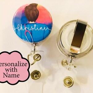 Nurse Customized Badge Reel, Personalized Nurse Gift - Badge Reel - Nursing Gift - Nurse Customizable - ID Badge Reel - RN Badge Reel