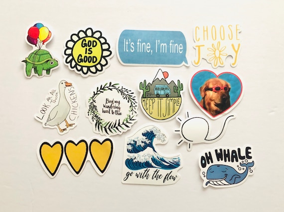 assorted stickers cute stickers laptop stickers etsy