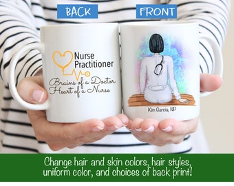 Personalized Nurse Practitioner Mug -  NP Mug - Male or Female Nurse Practitioner Gift - Nurse Practitioner Mug - NP Gift - Customized Mug