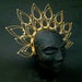 Halo Золотая корона Halo Sunburst Головной убор Золотая тиара - Etsy