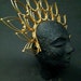 Halo Золотая корона Halo Sunburst Головной убор Золотая тиара - Etsy