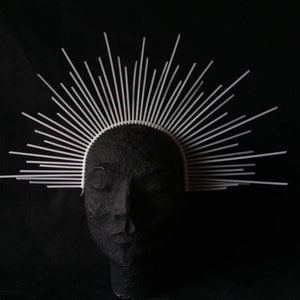 Halo Crown Sunburst White Crown Headpiece Crown