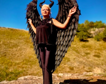 Angel Wings Costume Maleficent Cosplay Halloween
