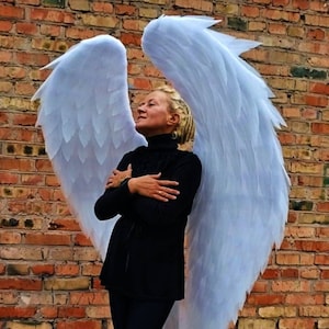 White Angel Wings Costume White Angel Cosplay Large Wings Moving Wings
