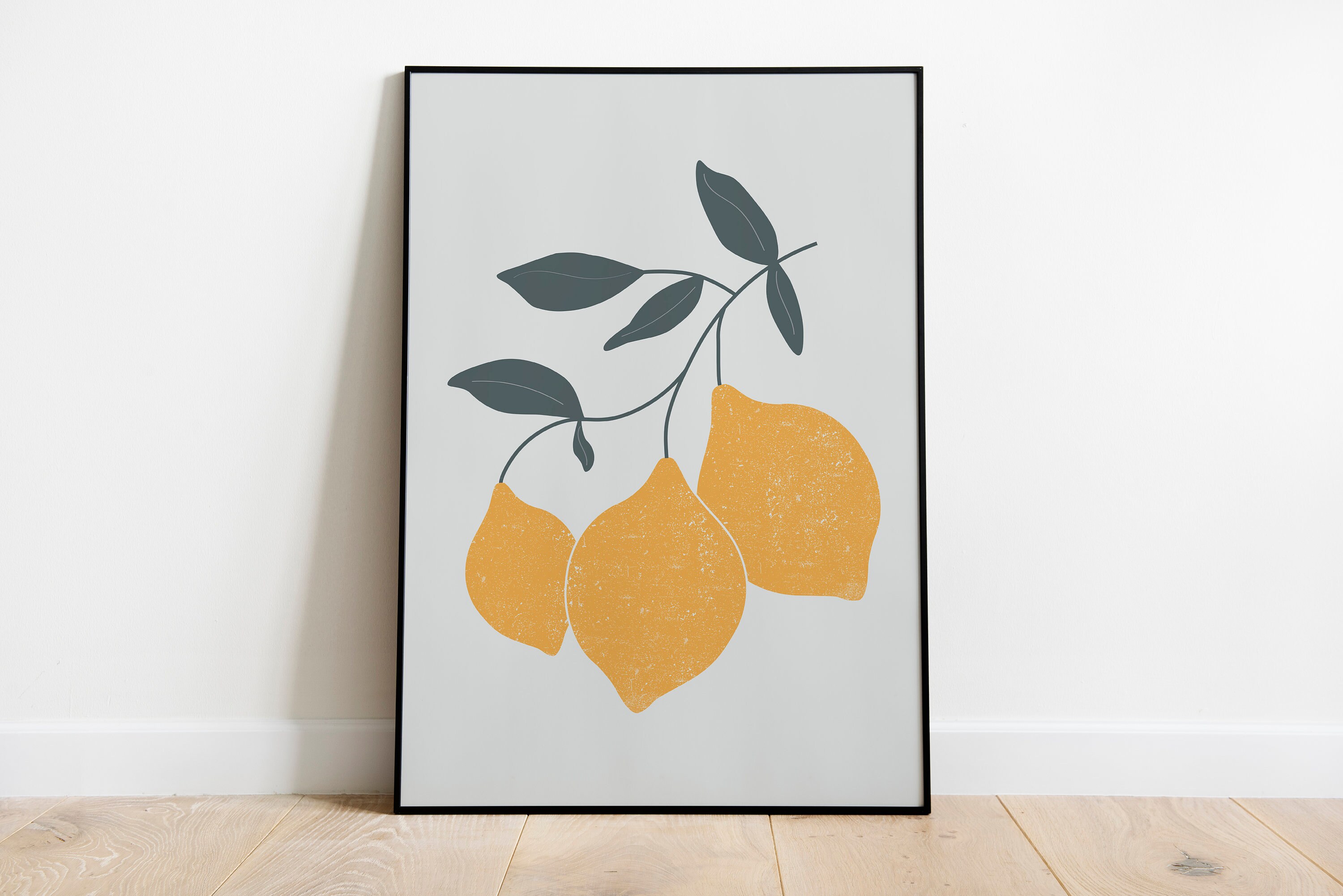 Orange Print Lemon Print set of 2 print Orange Lemon Print Etsy España