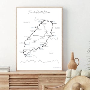 Plakat turystyczny Tour du Mont Blanc