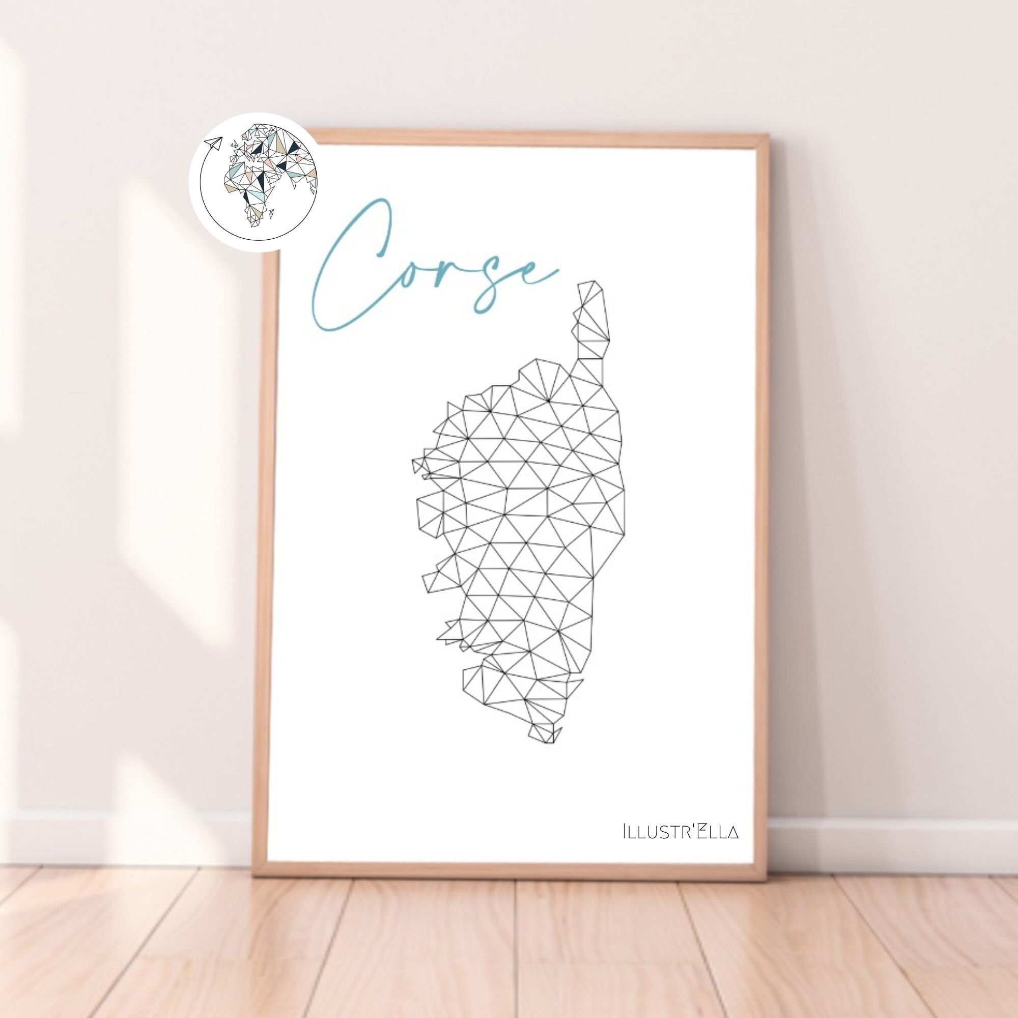 Affiche Corse, Affiche Voyage Personnalisée