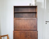 Mid century Secretaire Desk Cabinet by Asko 1950s