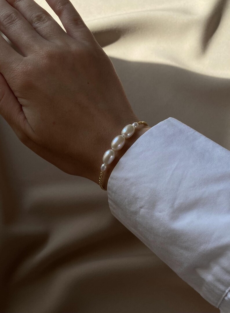 Baroque Pearl Beaded Bracelet