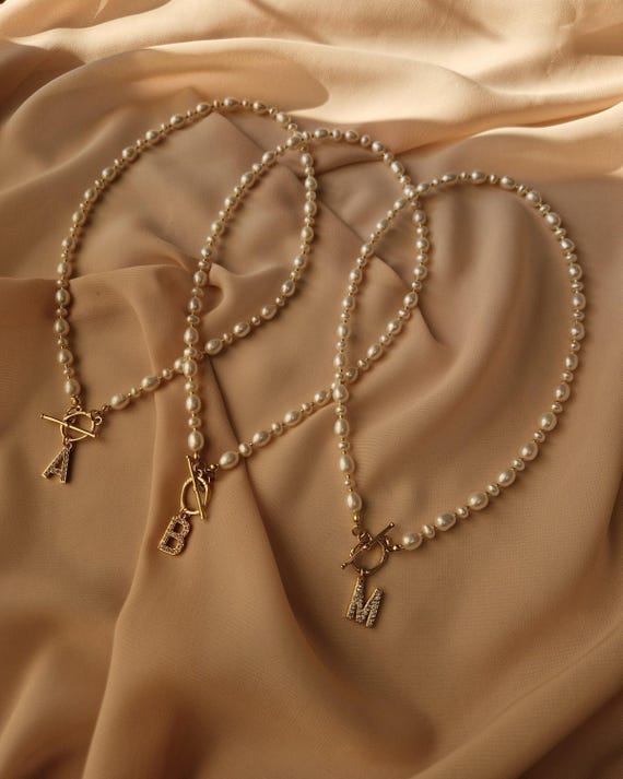 Collana con lettere con ciondolo iniziale alla moda per donna
