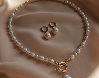 Pearl pendant, Vintage necklace, Dainty Necklace, Real pearl necklace, Handmade necklace, Fresh water pearl, Anniversary women gifts