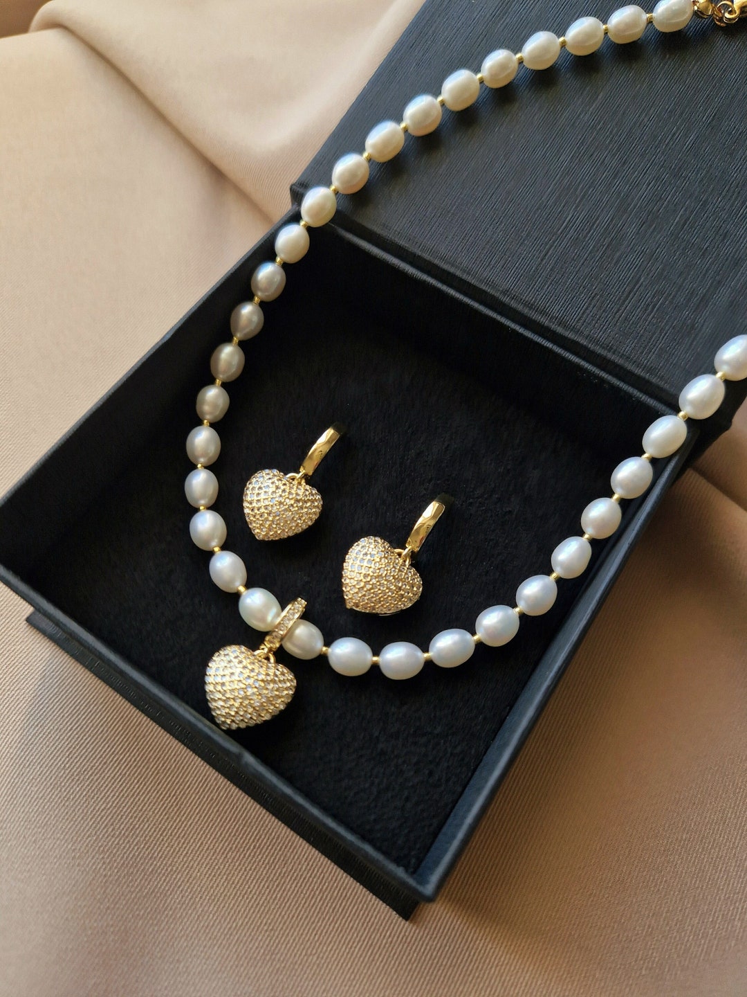 Orecchini Perle Australiane Collana Di Perle Vere Damiani Perle