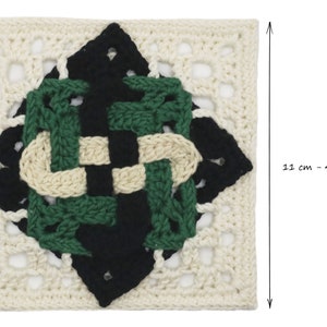 PATTERN Celtic Granny Square Granny Square PDF Crochet Pattern With