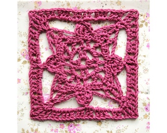 PATTERN Granny Square -Granny Square - PDF Crochet Pattern with Photo Tutorial and Diagram- Digital download