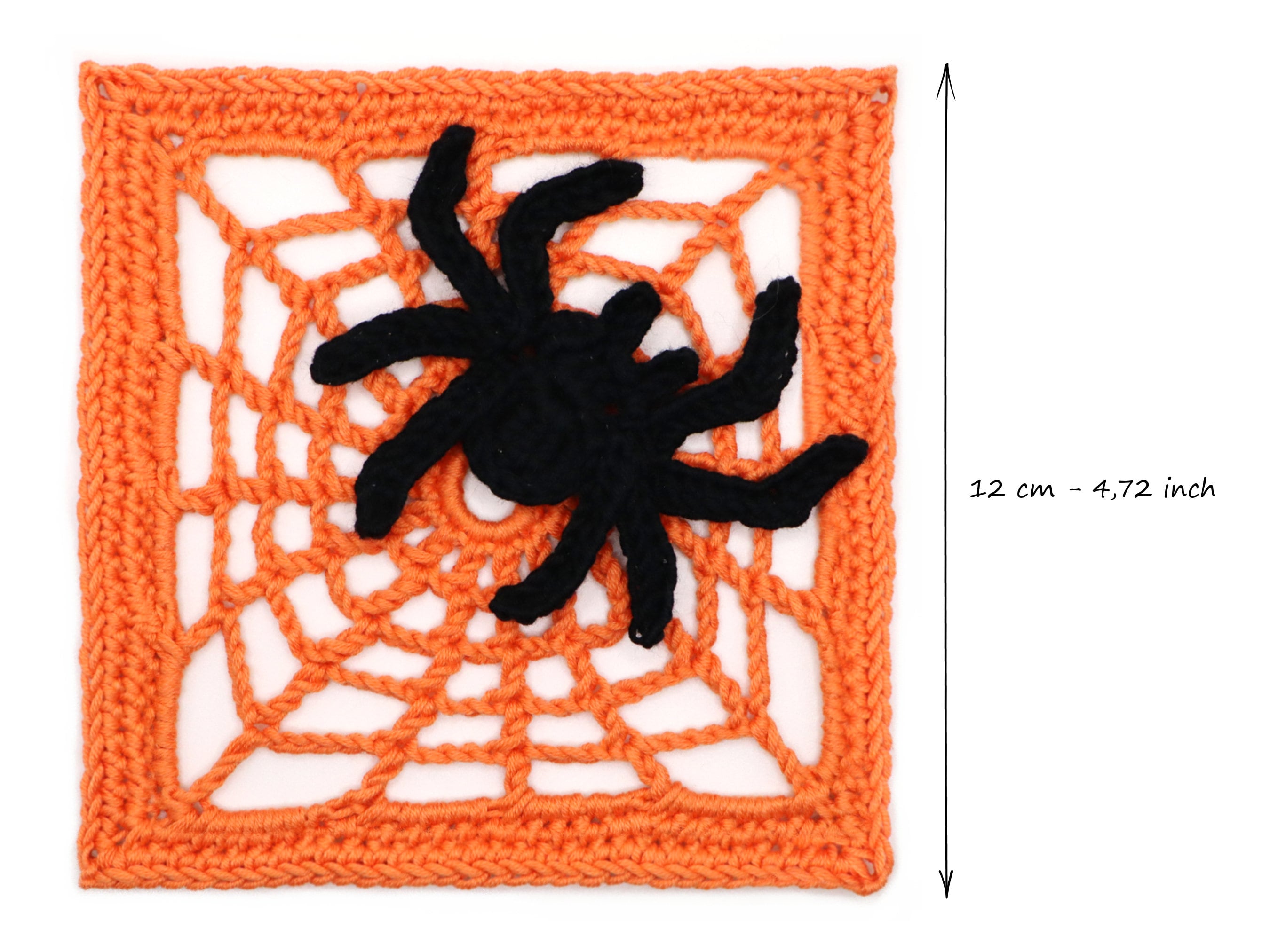 37 Spiderweb Crochet Patterns: 39 Ways to Make Webby Stitch Work for Halloween, Gothic... 1 Halloween Spiderweb Granny Square Crochet