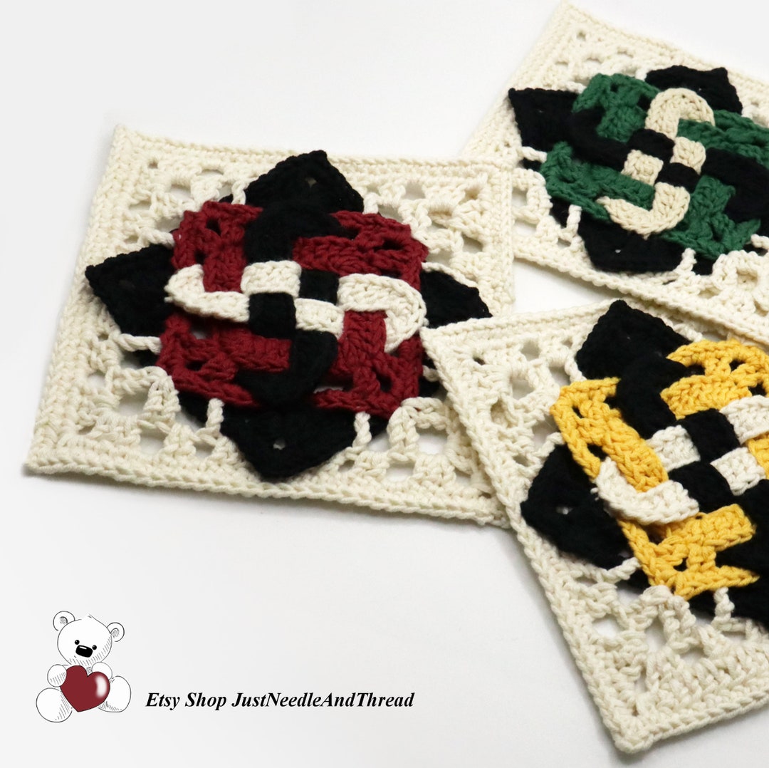 PATTERN Celtic Granny Square Granny Square PDF Crochet Pattern With