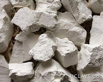 KAOLIN Edible CLAY Chunks Natural, 100 gm (4 oz) - 9 kg (20 lb) - Buy in Bulk (Wholesale), Hot Price, Fast Shipping Worldwide!