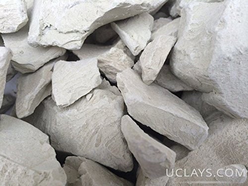 Edible Clay : WHITE Pressed Clay edible chunks (lump) natural for