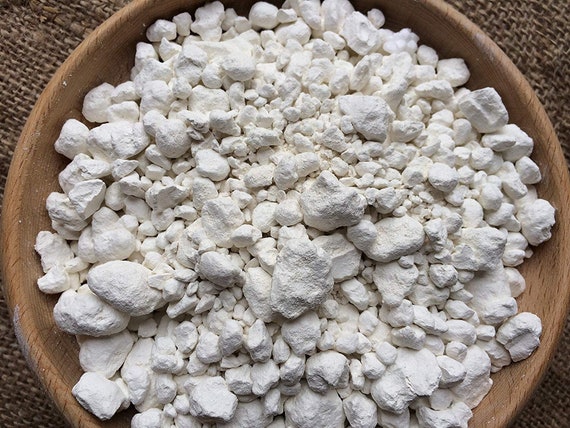 WHITE GRANULES Edible CLAY Chunks Natural, 100 Gm 4 Oz 9 Kg 20 Lb