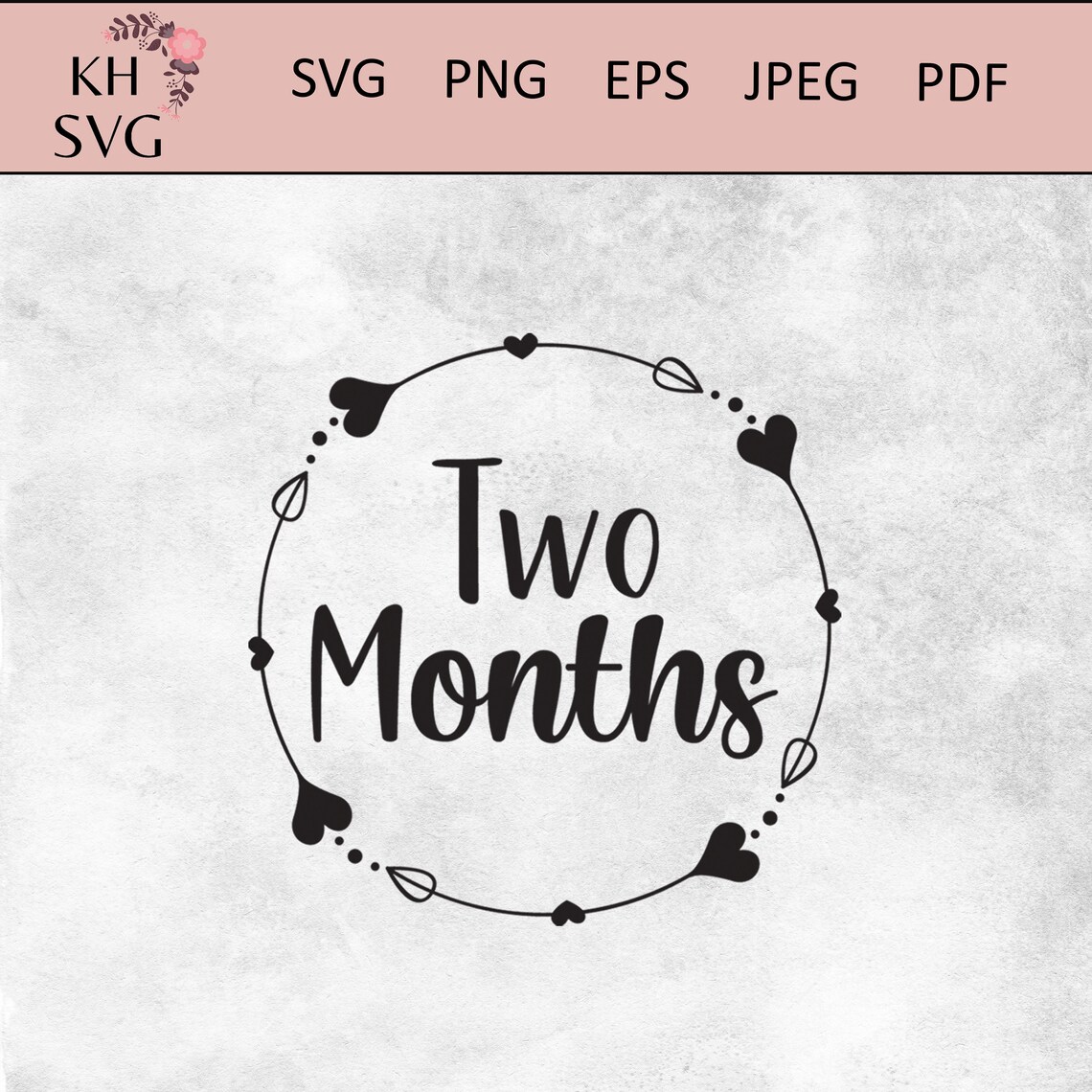 Baby Month SVG Stickers Monthly Stickers SVG Cut Files Etsy